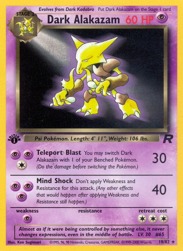 Dark Alakazam – Team Rocket 18 – Pokémon TCG single card | Lichcards Immagine principale del prodotto
