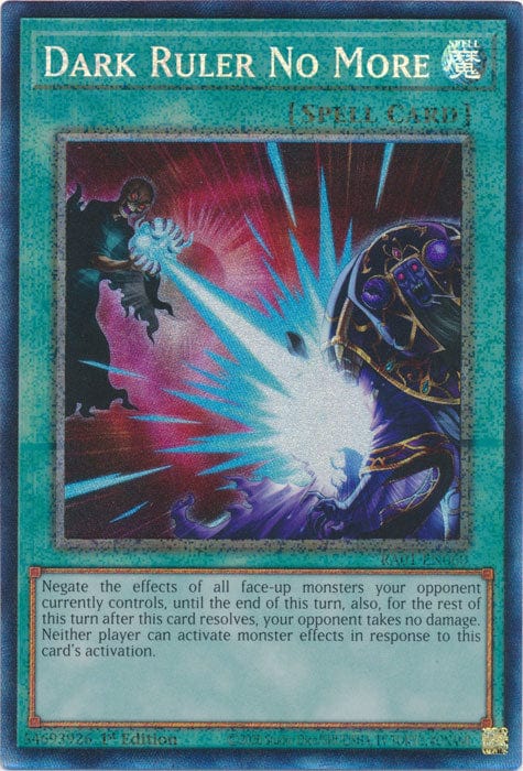 Dark Ruler No More (PCR) - RA01-EN060 - Prismatic Collector's Rare - 1st Edition