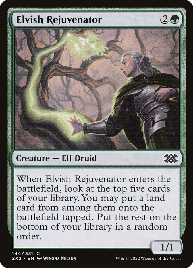 Elvish Rejuvenator - Double Masters 2022 (Common) [2X2-144]