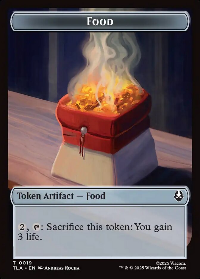 Magic-kaart Food Token // Dragon Token TTLA-19 uit Avatar: The Last Airbender Tokens (Token) Main image