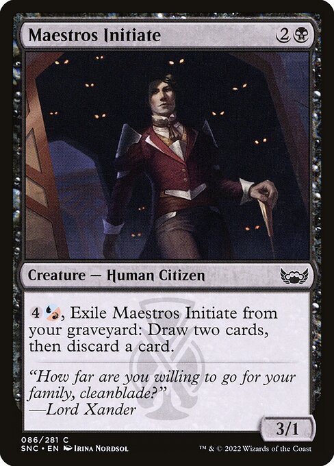 Maestros Initiate – Streets of New Capenna (SNC-86) Magic: The Gathering card Hauptbild