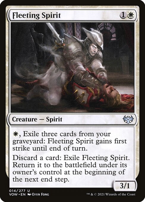 Fleeting Spirit – Innistrad: Crimson Vow (VOW-14) Magic: The Gathering card