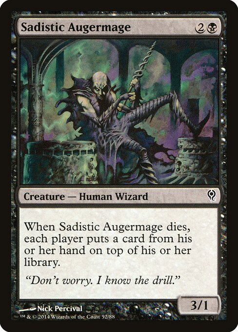 Sadistic Augermage – Duel Decks: Jace vs. Vraska (DDM-52) Magic: The Gathering card