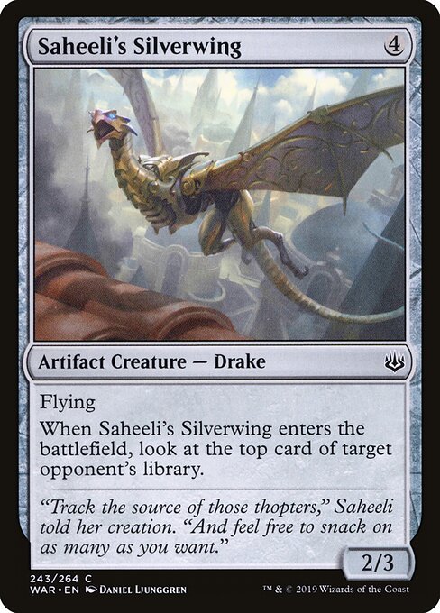 Saheeli's Silverwing – War of the Spark (WAR-243) Magic: The Gathering card