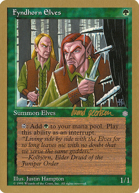 Magic-kaart Fyndhorn Elves WC97-sg244 uit World Championship Decks 1997 (Special)
