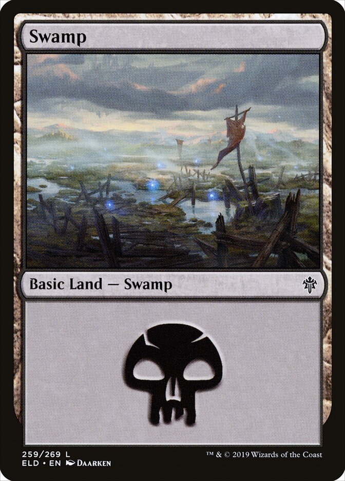 Swamp (V.2) - Throne of Eldraine (Land) [ELD-259]