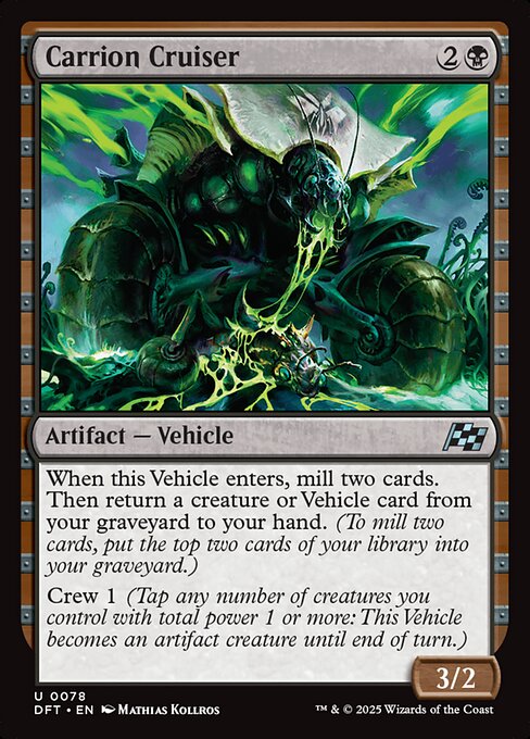 Carrion Cruiser – Aetherdrift (DFT-78) Magic: The Gathering card