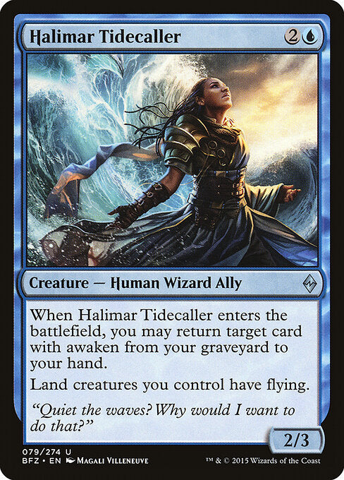 Halimar Tidecaller – Battle for Zendikar (BFZ-79) Magic: The Gathering card