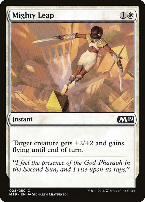 Mighty Leap – Core 2019 (M19-28) Magic: The Gathering card