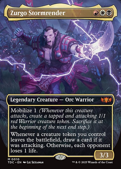 Zurgo Stormrender – Tarkir: Dragonstorm Commander (TDC-10) Magic: The Gathering card | LC-REM-20260804-15409889509708-dc8eb325-75c9-4331-830d-3f7d62d77290 Imagen principal del producto