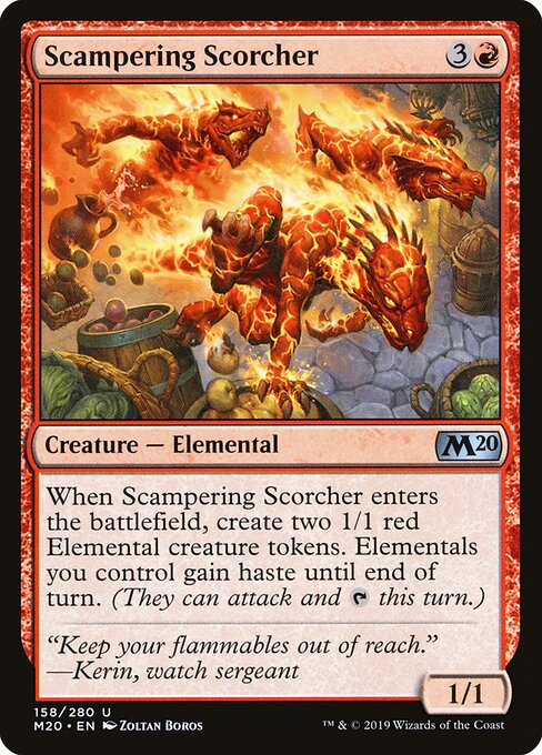 Scampering Scorcher – Core 2020 (M20-158) Magic: The Gathering card