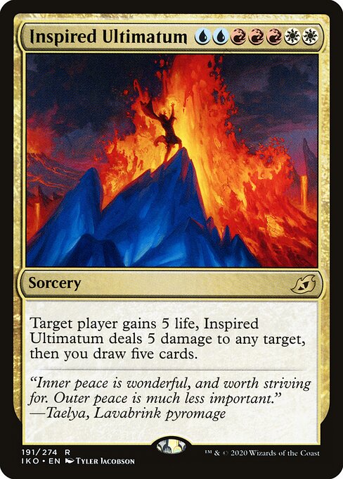 Inspired Ultimatum – Ikoria: Lair of Behemoths (IKO-191) Magic: The Gathering card