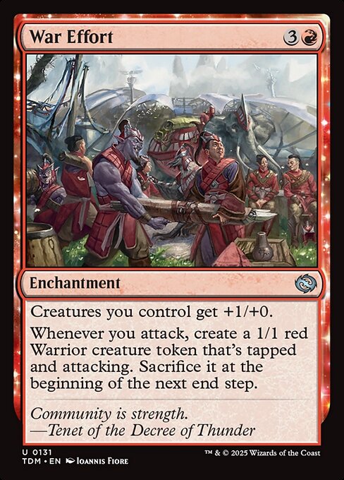 War Effort – Tarkir: Dragonstorm (TDM-131) Magic: The Gathering card | LC-REM-20260804-15401852895564-dd7f0413-c009-4c08-b877-9c1b776cbf26