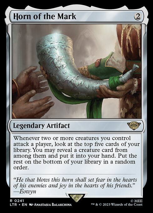 Horn of the Mark – The Lord of the Rings: Tales of Middle-earth (LTR-241) Magic: The Gathering card