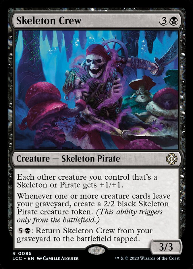 Magic-kaart Skeleton Crew LCC-85 uit Commander: The Lost Caverns of Ixalan (Rare) Hoofdafbeelding