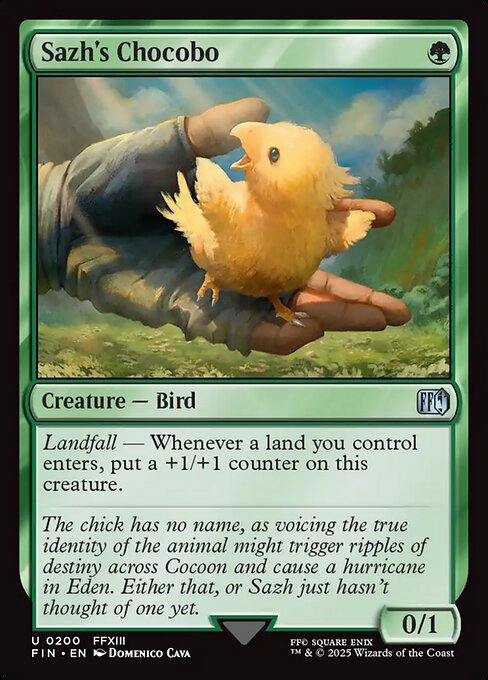 Sazh's Chocobo – Final Fantasy (FIN-200) Magic: The Gathering card | LC-REM-20260804-15523474604364-dda6b4d0-1b60-46b0-b321-b9ffe15afff4