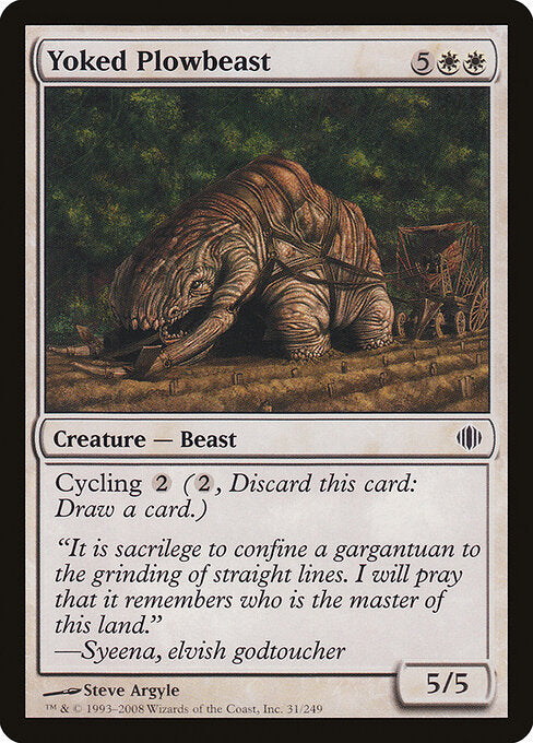 Yoked Plowbeast – Shards of Alara (ALA-31) Magic: The Gathering card | LC-REM-20260804-15150870626636-ddbbc7dc-efdf-46e8-bf19-0daa4034f6ec Immagine principale del prodotto
