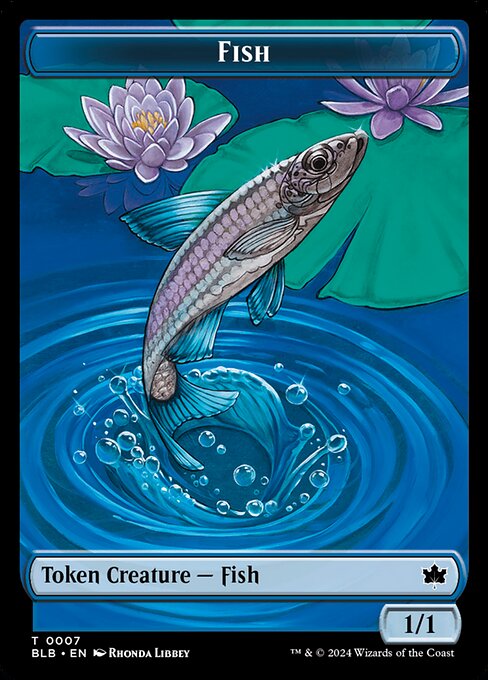 Fish – Bloomburrow Tokens (TBLB-7) Magic: The Gathering card | LC-REM-20260804-15151594307916-de0d6700-49f0-4233-97ba-cef7821c30ed