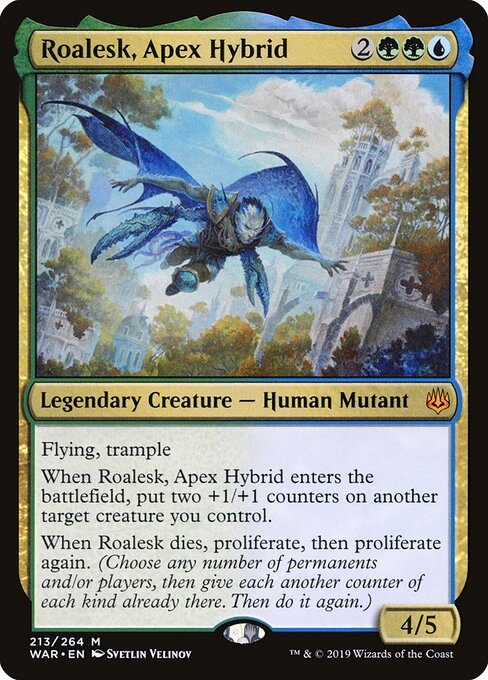 Roalesk, Apex Hybrid – War of the Spark (WAR-213) Magic: The Gathering card Hauptbild