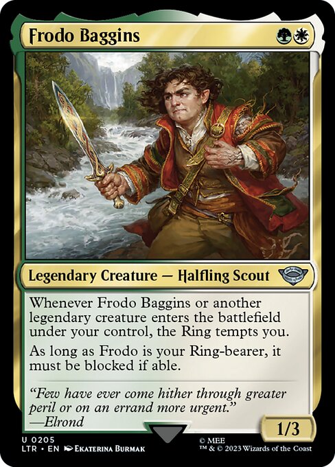 Frodo Baggins – The Lord of the Rings: Tales of Middle-earth (LTR-205) Magic: The Gathering card | LC-REM-20260804-15150949663052-de1c0399-9db8-4901-b72e-0010eb9b92b0