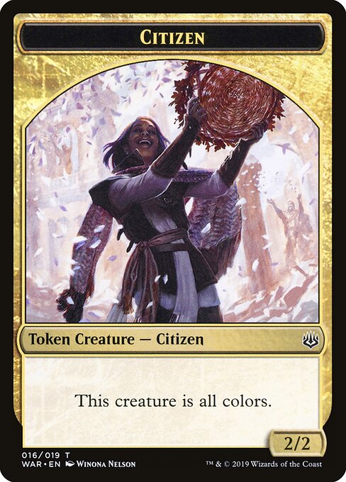 Citizen – War of the Spark Tokens (TWAR-16) Magic: The Gathering card | LC-REM-20260804-15151495676236-de7ba875-f77b-404f-8b75-4ba6f81da410