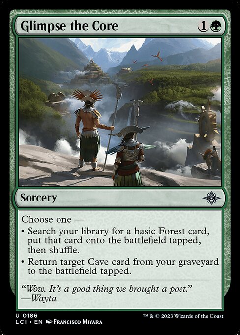Glimpse the Core – The Lost Caverns of Ixalan (LCI-186) Magic: The Gathering card