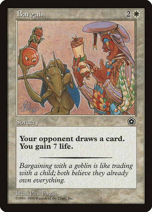 Bargain – Portal Second Age (P02-14) Magic: The Gathering card | LC-REM-20260804-15151682093388-de7f3064-a378-4ca4-99f5-b46518ddc43d Main image