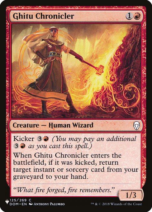 Ghitu Chronicler – The List (PLST-DOM-125) Magic: The Gathering card | LC-REM-20260804-15150908244300-de91c5b9-0225-4174-be22-5a32637e524b