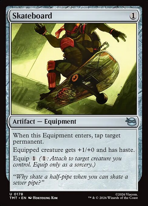 Skateboard – Teenage Mutant Ninja Turtles (TMT-178) Magic: The Gathering card Hoofdafbeelding