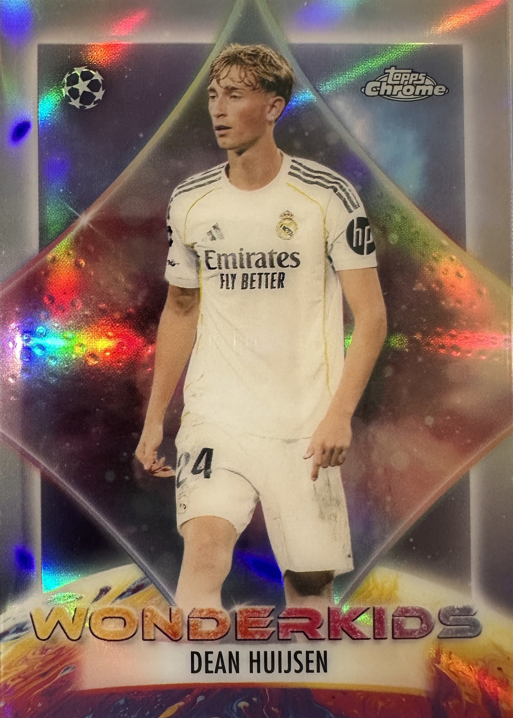 Dean Huijsen - 2025-26 Topps Chrome UEFA Club Competitions (Wonderkids) [WK-6] - voorkant