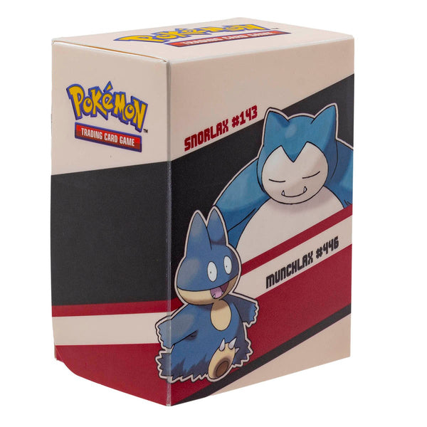 Ultra Pro Full View deckbox Snorlax & Munchlax – gesloten deckbox, zijaanzicht