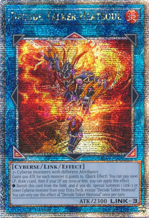 Decode Talker Heatsoul - RA01-EN048 - Quarter Century Secret Rare - 1st Edition