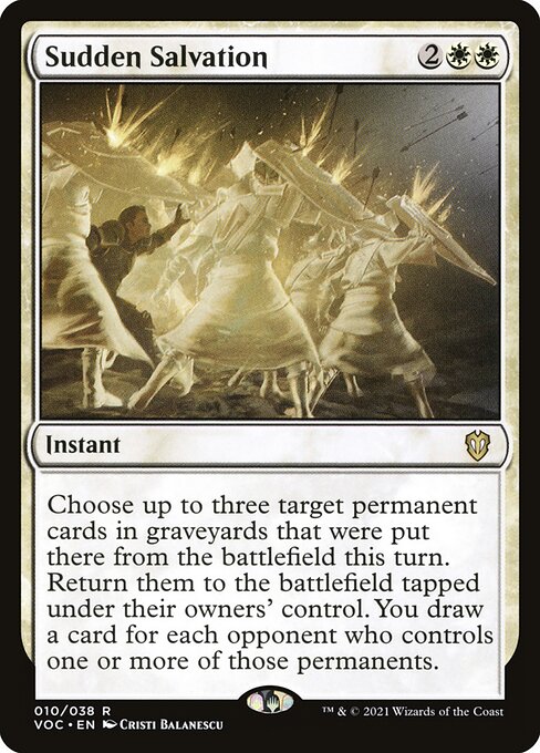 Sudden Salvation – Commander: Innistrad: Crimson Vow (VOC-10) Magic: The Gathering card