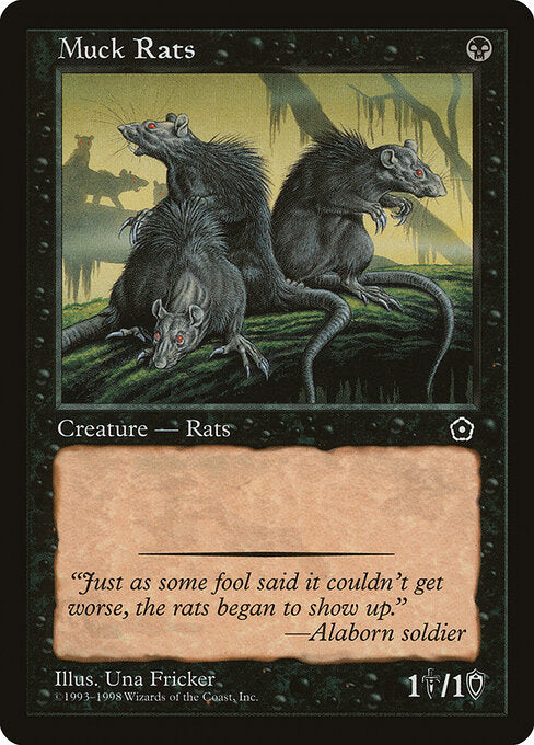Muck Rats – Portal Second Age (P02-80) Magic: The Gathering card | LC-REM-20260804-15369822044492-ded268ef-f1a3-4d53-82f6-9562fe51c3e4