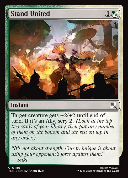 Stand United – Magic: The Gathering | Avatar: The Last Airbender: Eternal (TLE-149) Magic: The Gathering card