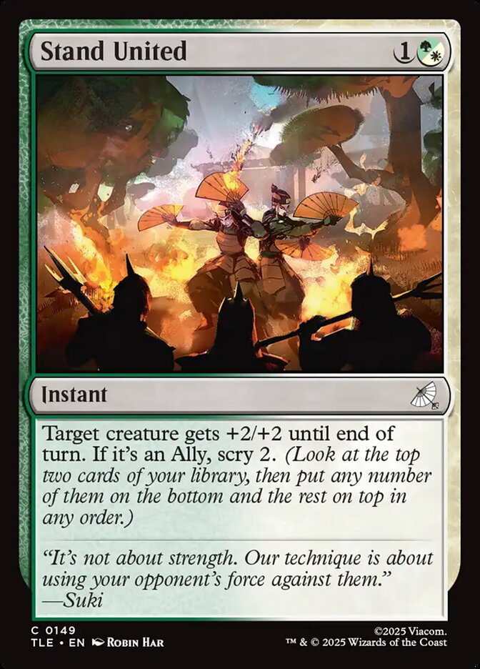 Magic-kaart Stand United TLE-149 uit Avatar: The Last Airbender Eternal (Common) Hauptbild
