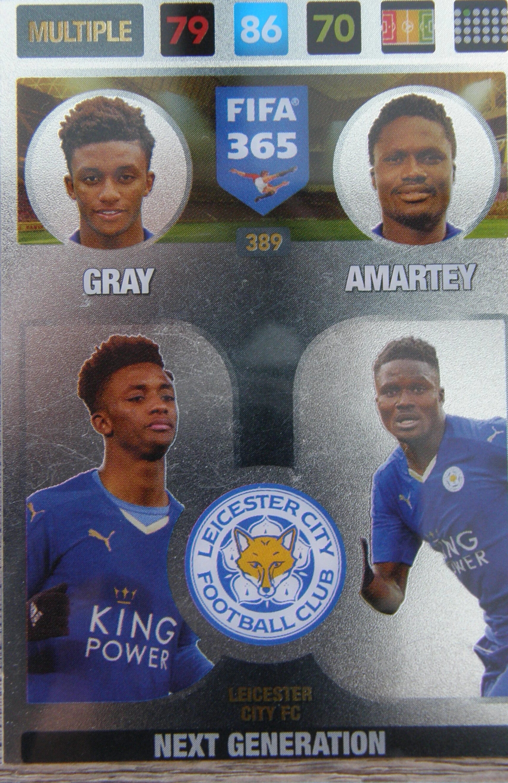 Demarai Gray / Daniel Amartey - FIFA 365: 2017 Adrenalyn XL Multiple – Next Generation #389 - Near Mint