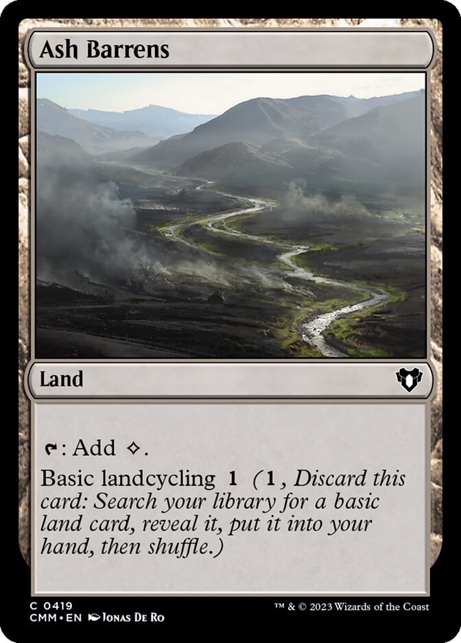 Ash Barrens - Commander Masters (Common) [CMM-419] Main image