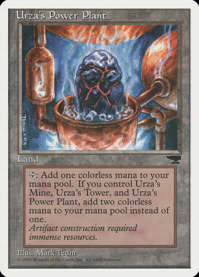 Magic-kaart Urza's Power Plant CHR-115a uit Chronicles (Common)