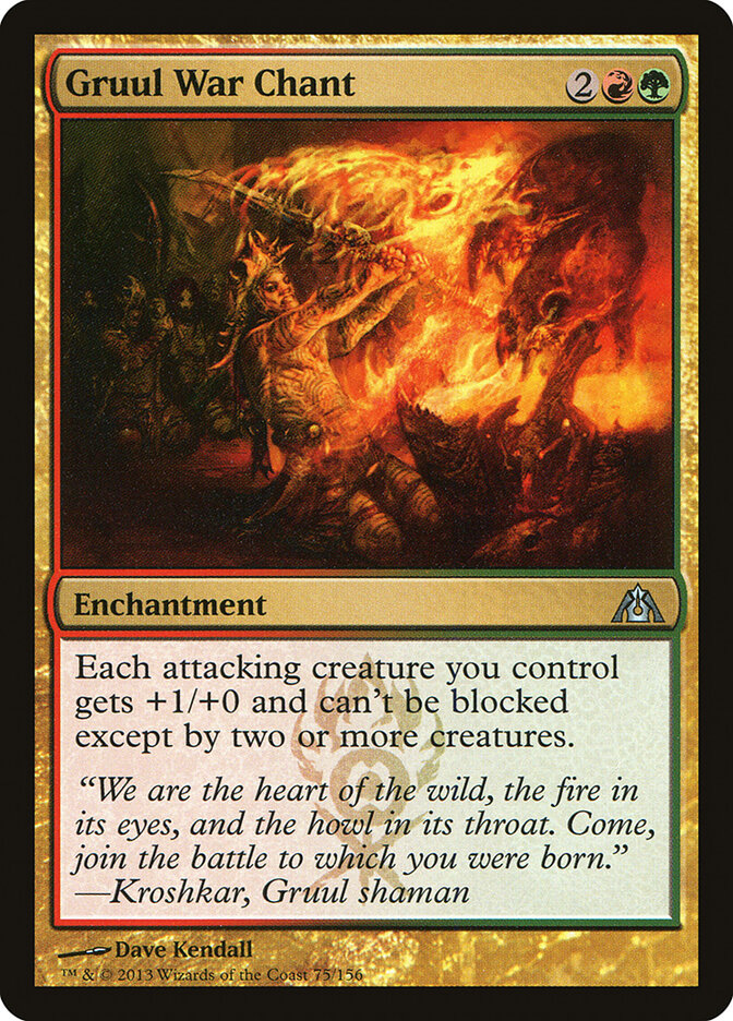 Gruul War Chant - Dragon's Maze (Uncommon) [DGM-75]