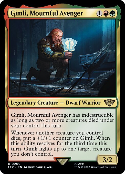 Gimli, Mournful Avenger – The Lord of the Rings: Tales of Middle-earth (LTR-209) Magic: The Gathering card | LC-REM-20260804-15150667759948-df4be38c-3f93-4ff4-bff4-94753b96f2f3