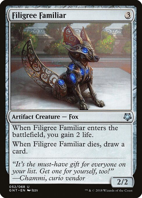 Filigree Familiar – Game Night (GNT-52) Magic: The Gathering card | LC-REM-20260804-15151522971980-df50ecad-6af3-40c5-a4cf-8e3c24a78f77