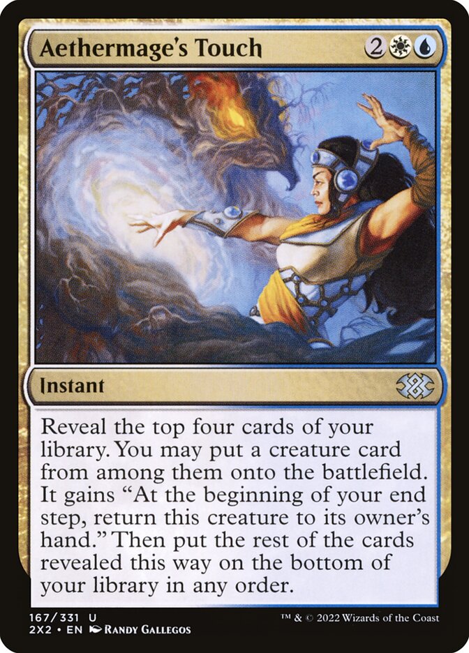 Aethermage's Touch - Double Masters 2022 (Uncommon) [2X2-167]