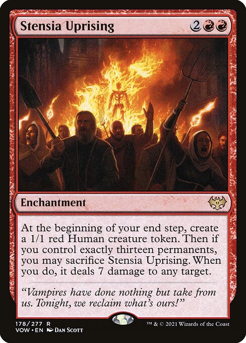 Stensia Uprising – Innistrad: Crimson Vow (VOW-178) Magic: The Gathering card