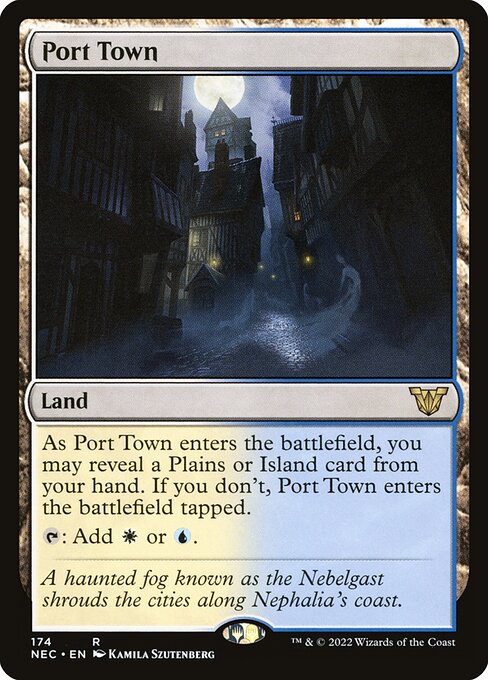 Port Town – Neon Dynasty Commander (NEC-174) Magic: The Gathering card | LC-REM-20260804-15151556067660-df75dbb7-b042-49f9-8c8d-fc81139a9d9c