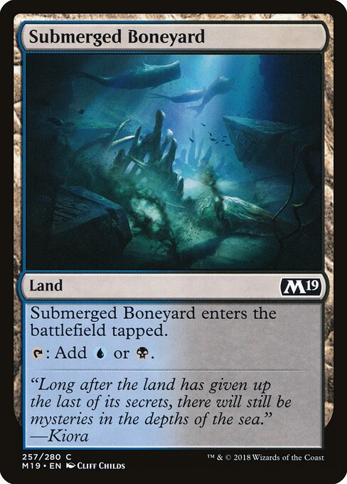 Submerged Boneyard – Core 2019 (M19-257) Magic: The Gathering card