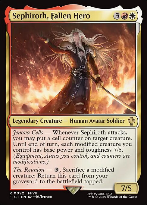 Sephiroth, Fallen Hero – Final Fantasy Commander (FIC-92) Magic: The Gathering card | LC-REM-20260804-15339651334476-df919eb8-9eff-4777-9c46-94c795cda918 Hoofdafbeelding