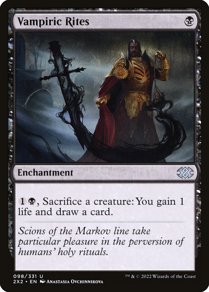 Vampiric Rites - Double Masters 2022 (Uncommon) [2X2-98]