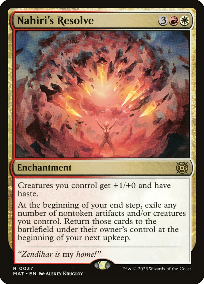 Magic-kaart Nahiri's Resolve MAT-37 uit March of the Machine: The Aftermath (Rare) Hauptbild