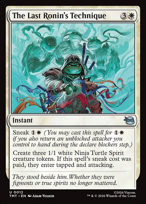 The Last Ronin's Technique – Teenage Mutant Ninja Turtles (TMT-12) Magic: The Gathering card | LC-REM-20260804-15631589736780-dfb18239-d373-4795-8598-c82abae2cb62